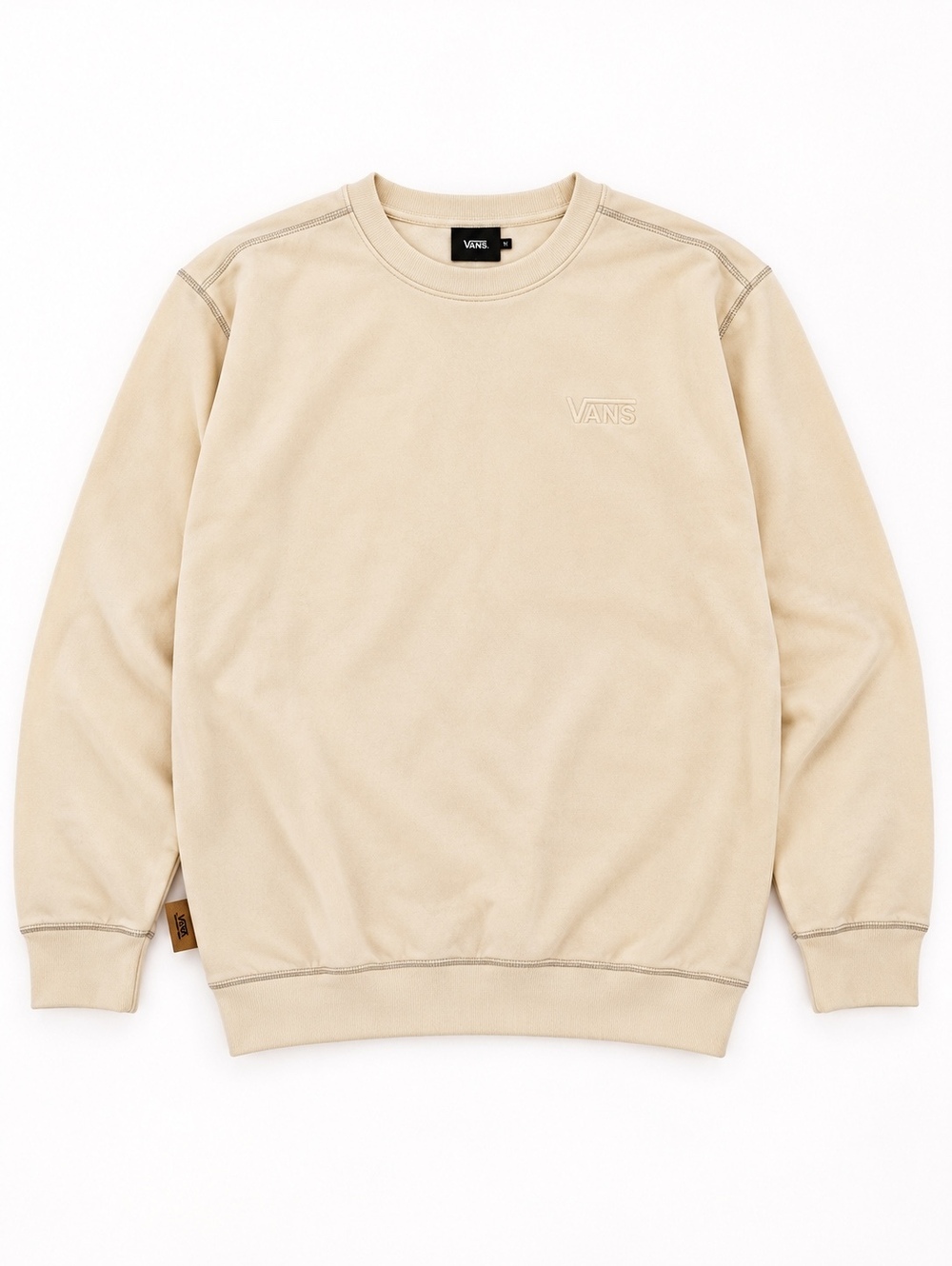 Vans cream crewneck sweatshirt, size Large